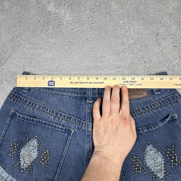 Vintage Phat Farm Jorts Jean Shorts Men's 36 Blue Baggy Wide Leg Big Pockets - Picture 8 of 12